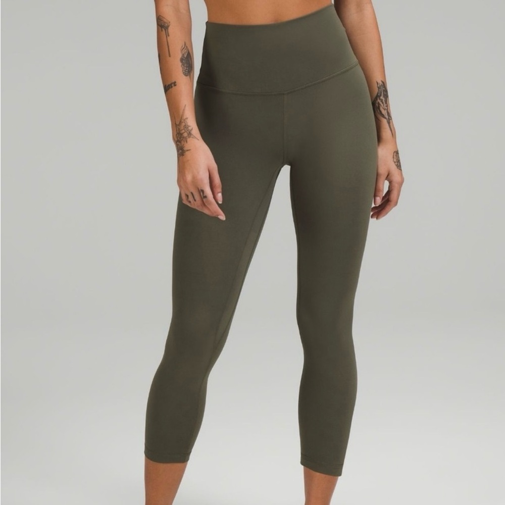 lululemon athletica Align HR Crop 23" in Olive